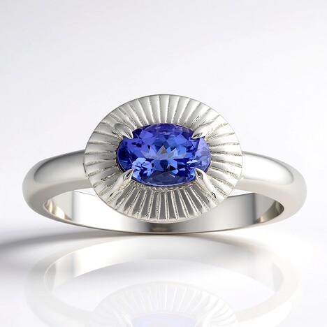 Anello in argento con Tanzanite (Pallanova)