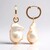 Orecchini in argento con Perla d'Acqua Dolce Porpora (TPC)