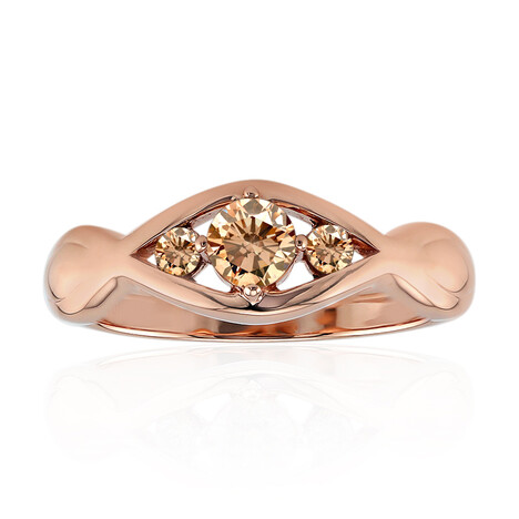 Anello in oro con Diamante Rose de France VS1 di Argyle (Annette)