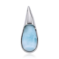 Zilveren hanger met een larimar