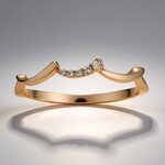 Anello in oro con Diamante Rose de France SI1 di Argyle (Annette)