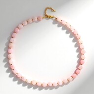 Collar en plata con Cuarzo rosa
