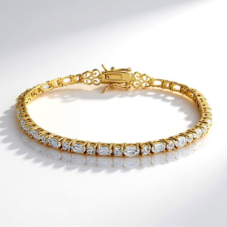 Bracciale in argento con Topazio Bianco