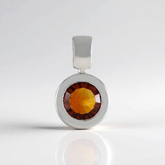 Ciondolo in argento con Citrino Madeira