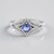 Anello in argento con Tanzanite (non riscaldata)