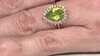 Anillo en plata con Peridoto