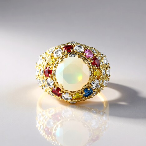 Bague en or et Opale Welo (Adela Gold)