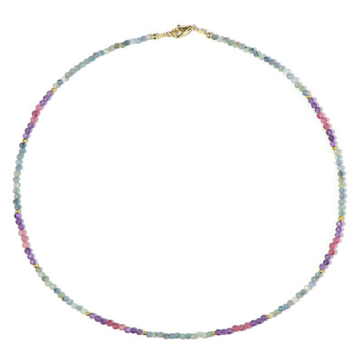 Edelstein-Silberhalskette (Riya)