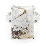 Zilveren ring met een Magnesiet