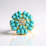 Anello in argento con Turchese Sleeping Beauty (Faszination Türkis)
