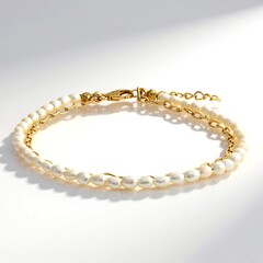 Bracciale in argento con Perla d'Acqua Dolce Bianca
