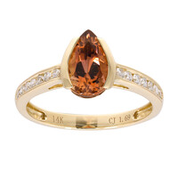 Bague en or et Tourmaline néon du Congo (CIRARI)
