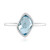 9K Sky Blue Topaz Gold Ring