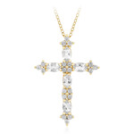 Weißer Topas-Silberhalskette