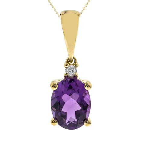 Collana in oro con Ametista