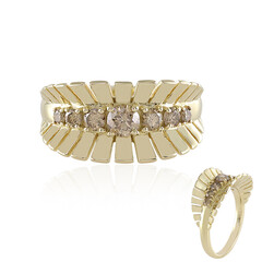 Anello in oro con Diamante Champagne I2 (de Melo)