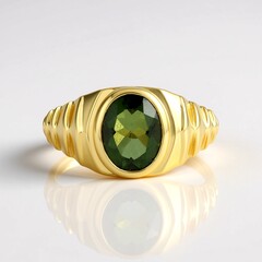 Anello in argento con Moldavite