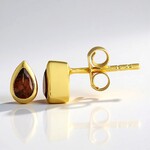 Orecchini in argento con Zircone Lampone