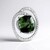 Pendentif en or et Péridot à inclusions de ludwigite (de Melo)