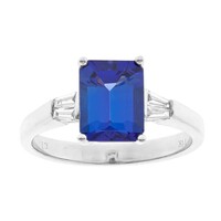 Anillo en oro con Tanzanita AAA (CIRARI)