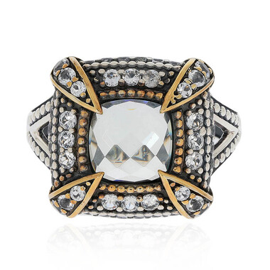 Anello in argento con Ametista Verde