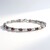 Bracciale placcato in platino con Zircone Rosso