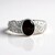 Bague en argent et Saphir étoilé noir (de Melo Essence)