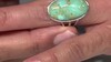 Zilveren ring met een Blauwe Kingman Mohave Turkoois (Jones Lee)