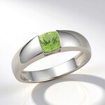Anello in argento con Peridoto