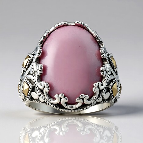 Anello in argento con Kunzite (Annette classic)