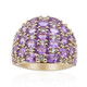 Anello in oro con Zaffiro Ceylon Porpora