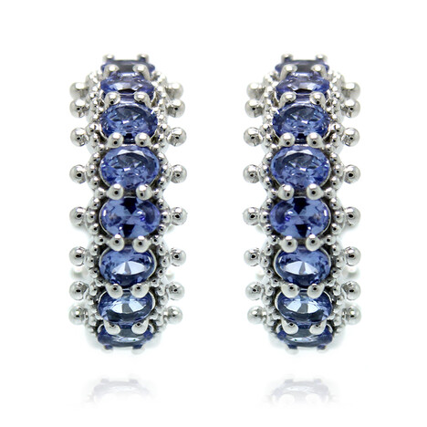 Orecchini in argento con Tanzanite (Dallas Prince Designs)