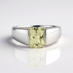 Anello in argento con Kunzite Canarino