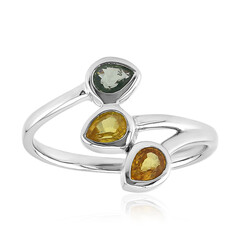 Fancy Sapphire Silver Ring