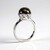 Anello in argento con Legno Fossile (dagen)
