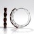 Boucles d'oreilles en argent et Grenat