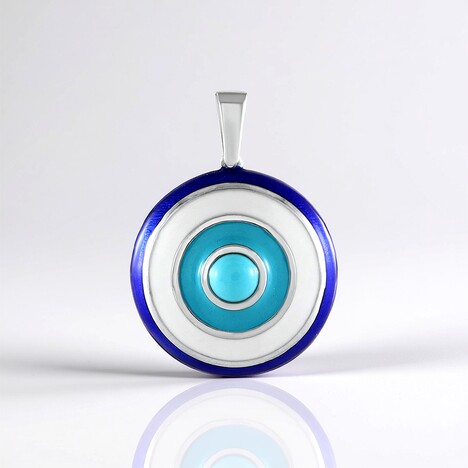 Pendentif en argent et Turquoise Sleeping Beauty