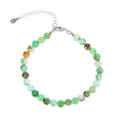 Chrysoprase Silver Bracelet