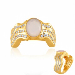 Bague en argent et Opale Welo (de Melo Essence)