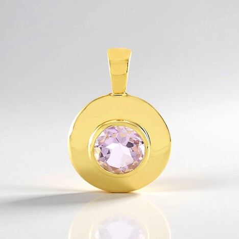 Ciondolo in argento con Ametista Rose de France