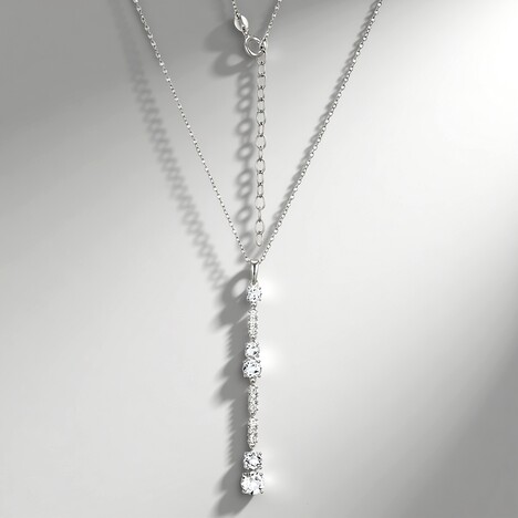 Collana in argento con Topazio Bianco (Adela Silber)