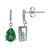Butterfly Green Topaz Silver Earrings
