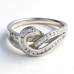 Anello in argento con Zaffiro Bianco