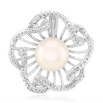 White Freshwater Pearl Silver Pendant (TPC)
