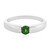 Bague en argent et Diopside de Russie