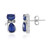 Pendientes en plata con Cianita de Nepal