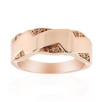 Anello in argento con Diamante Rose de France SI1 di Argyle