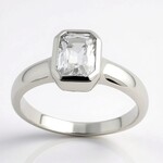 Anello in argento con Danburite