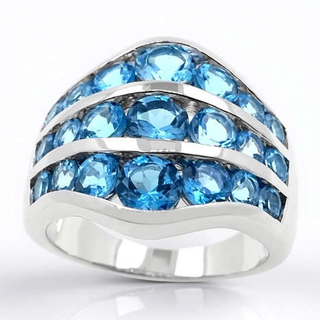 Anello in argento con Topazio Marambaia