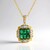 Collana in argento con Smeraldo Zambia (Gems en Vogue)